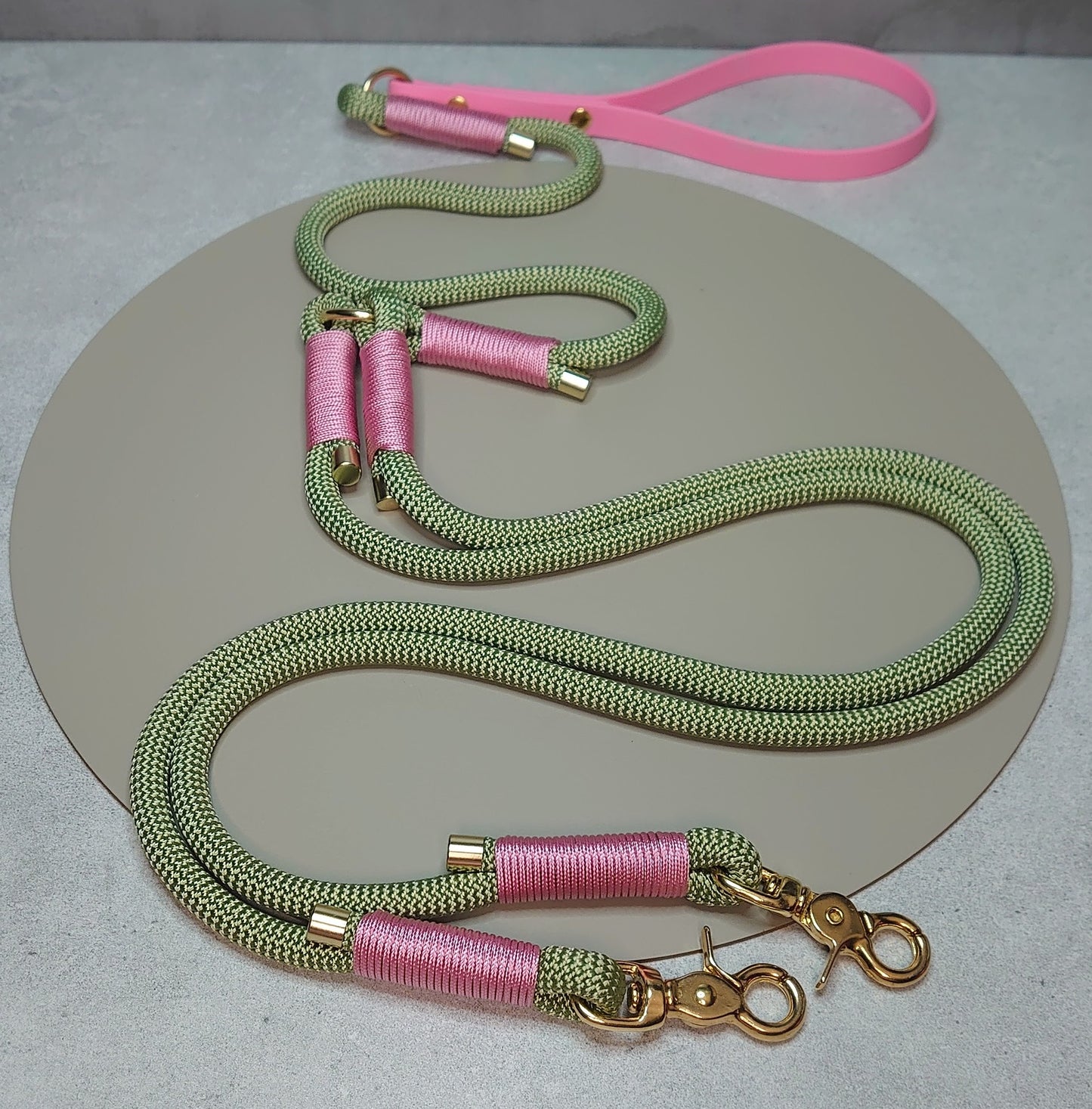 Split rope lead with biothane handle - Design your own