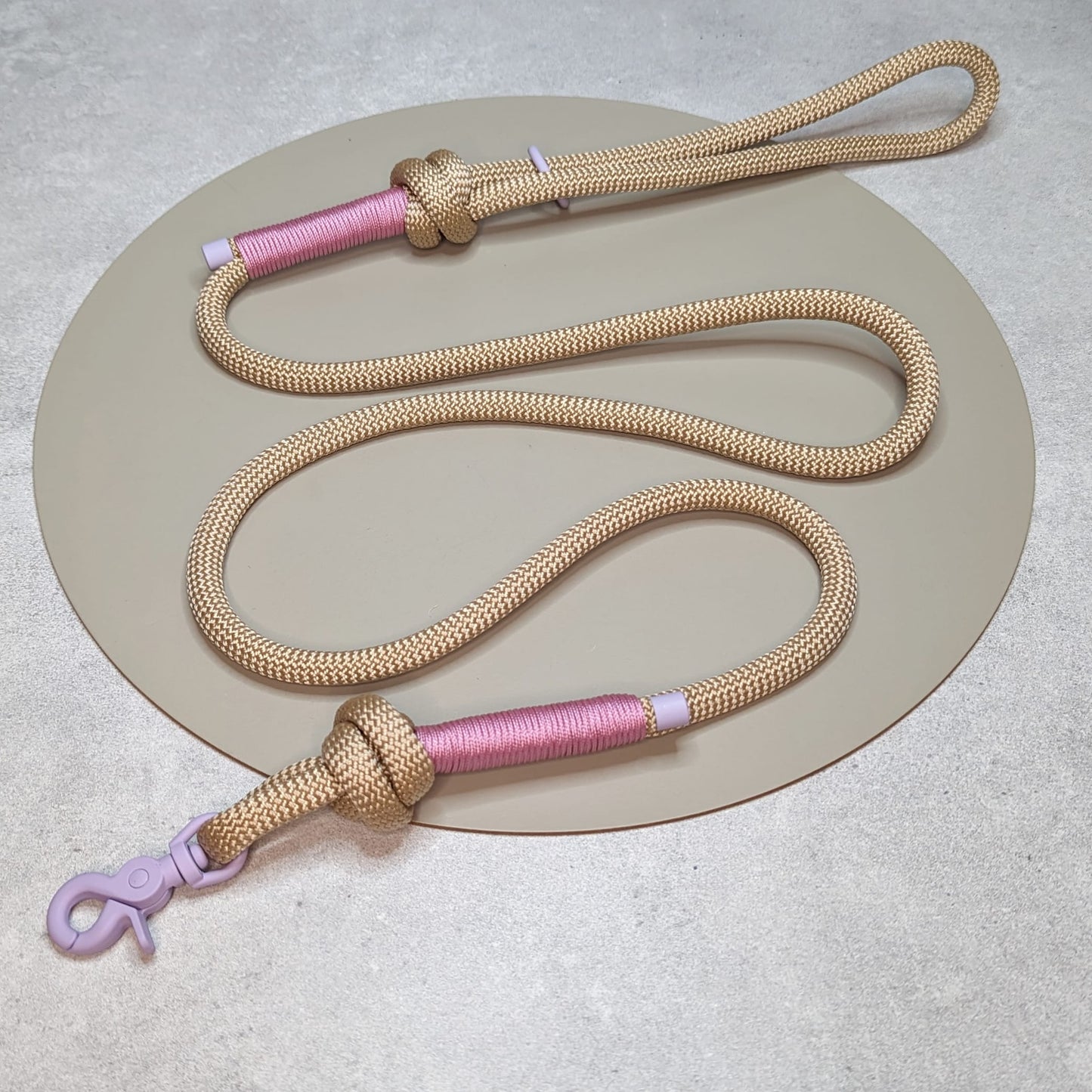 Dog lead in rope and BioThane handmade in Ireland