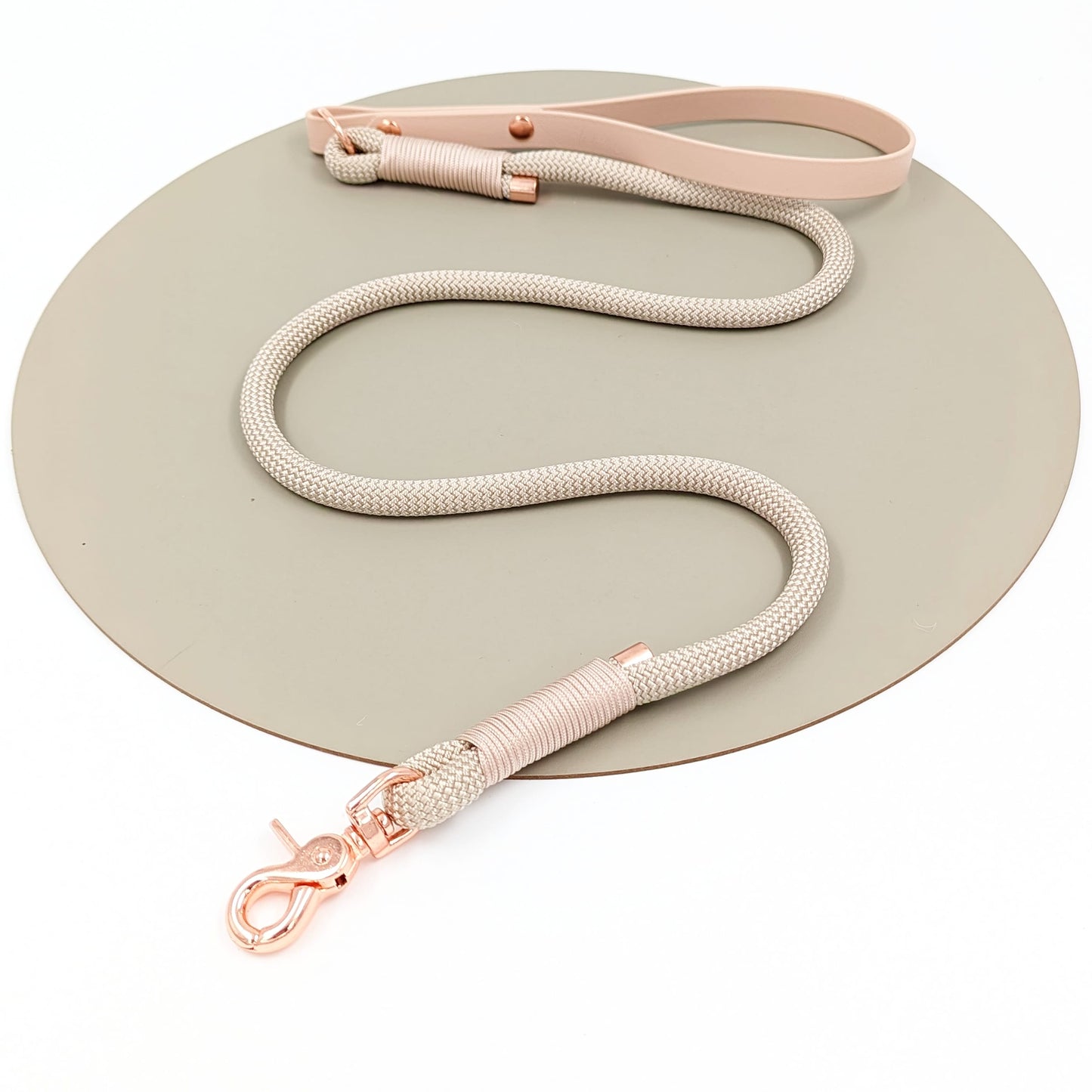 Dog lead in rope and BioThane handmade in Ireland