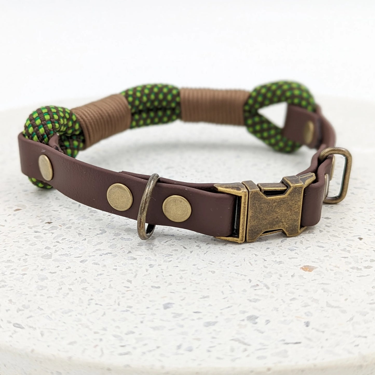 Double rope ID collar with biothane extender - Design your own