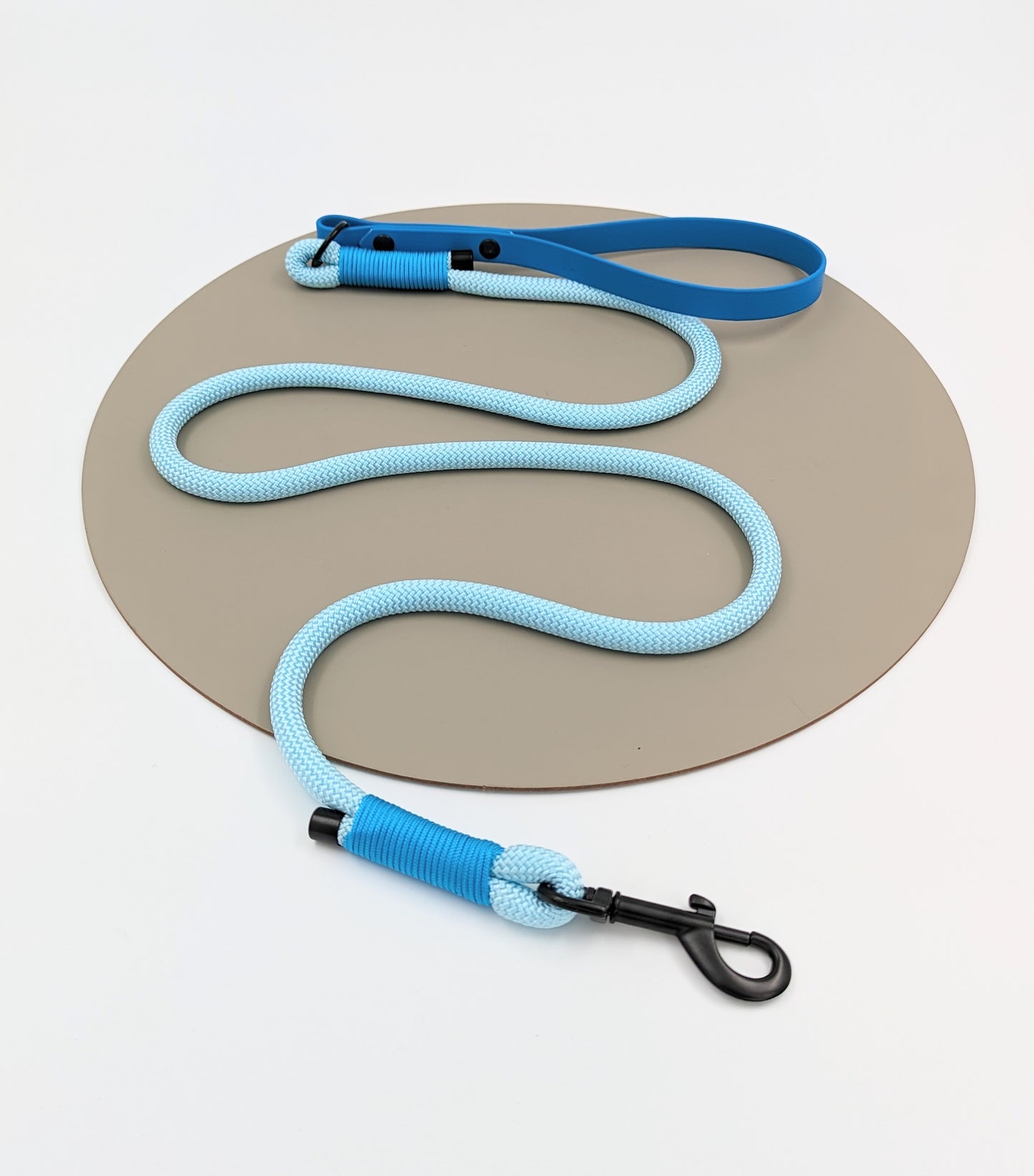 Dog lead in rope and BioThane handmade in Ireland