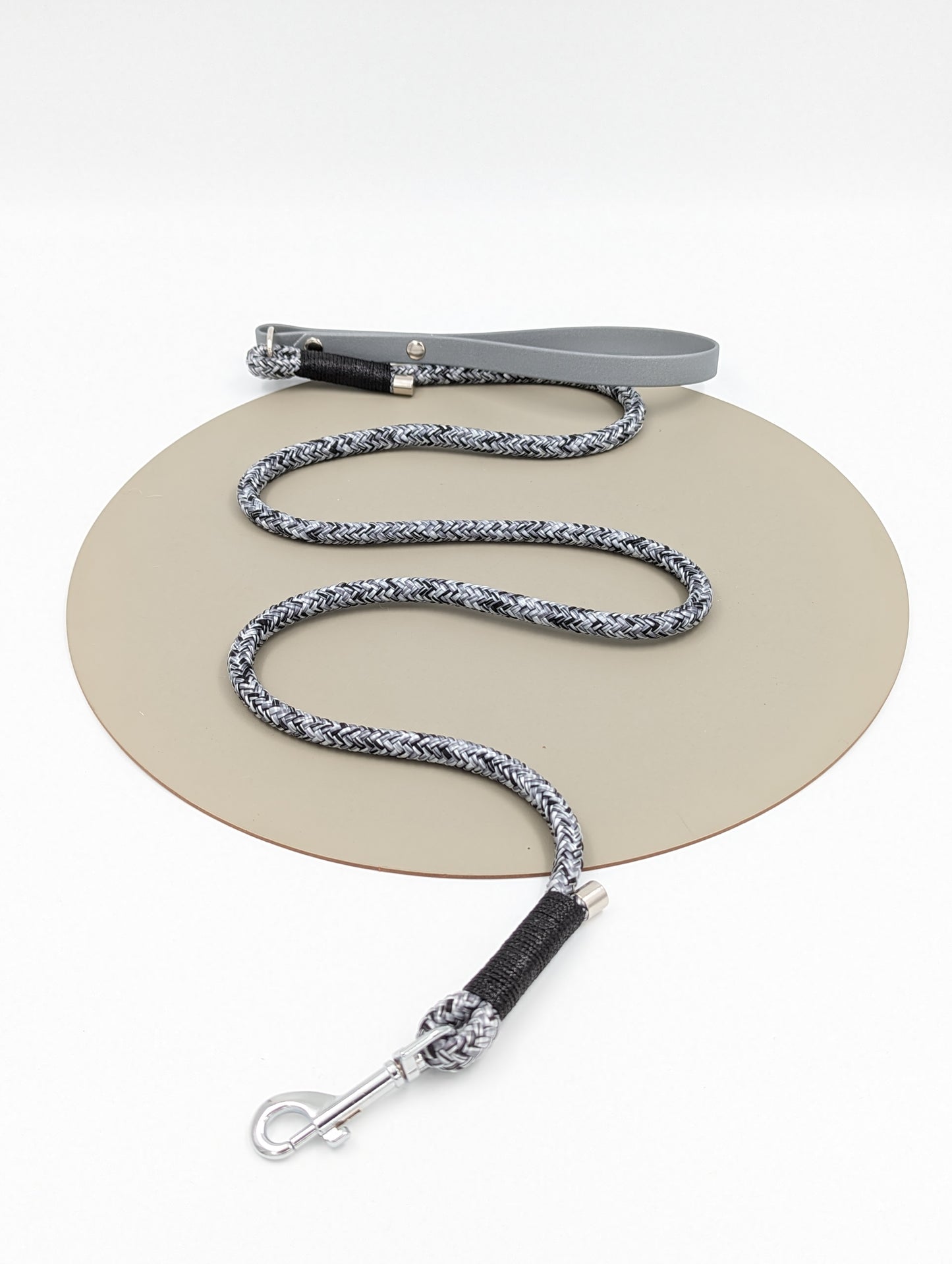 Dog lead in rope and BioThane handmade in Ireland
