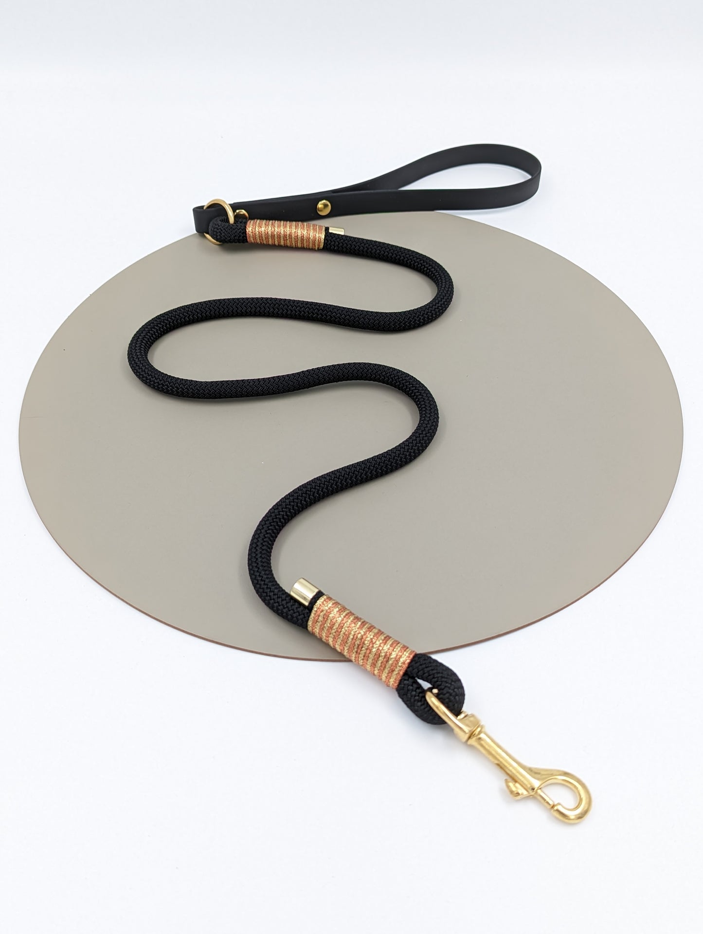 Dog lead in rope and BioThane handmade in Ireland