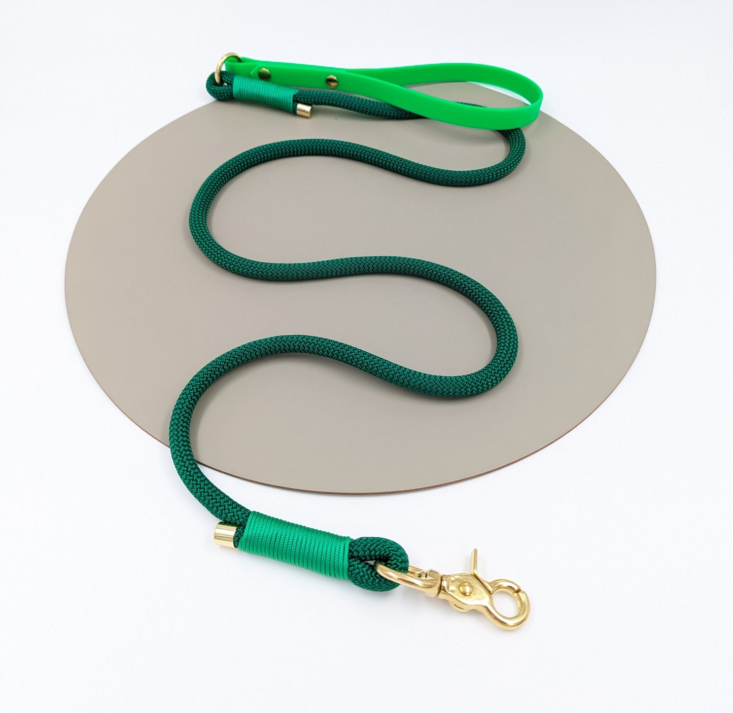 Dog lead in rope and BioThane handmade in Ireland