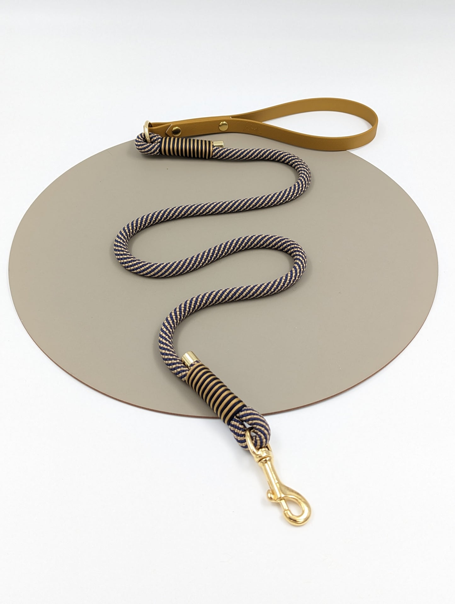 Dog lead in rope and BioThane handmade in Ireland