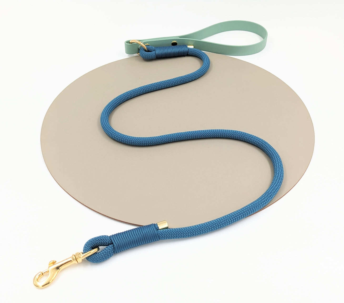 Dog lead in rope and BioThane handmade in Ireland
