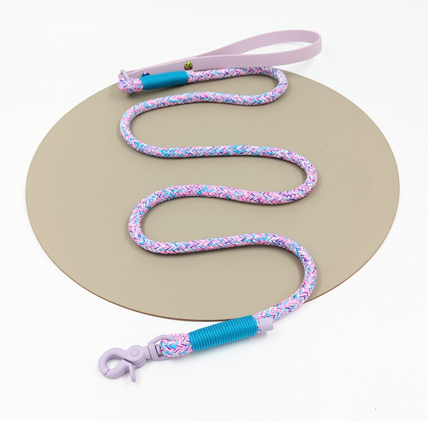 Dog lead in rope and BioThane handmade in Ireland