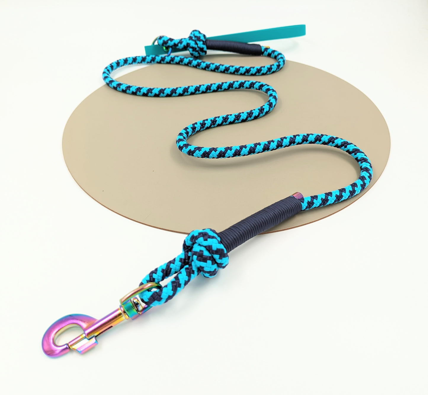 Dog lead in rope and BioThane handmade in Ireland