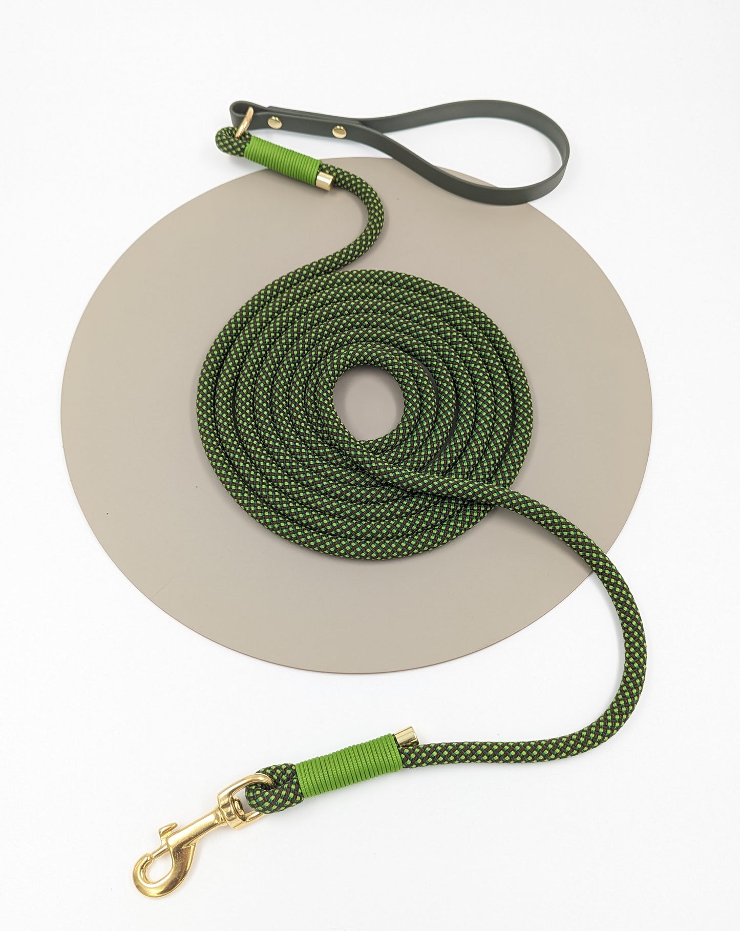 Dog lead in rope and BioThane handmade in Ireland