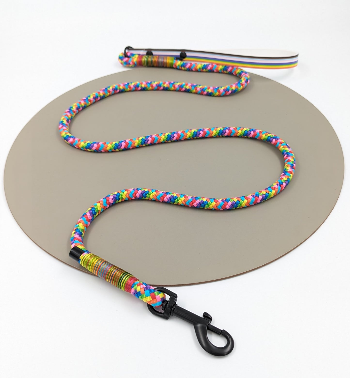 Pride rope lead with biothane handle - Design your own