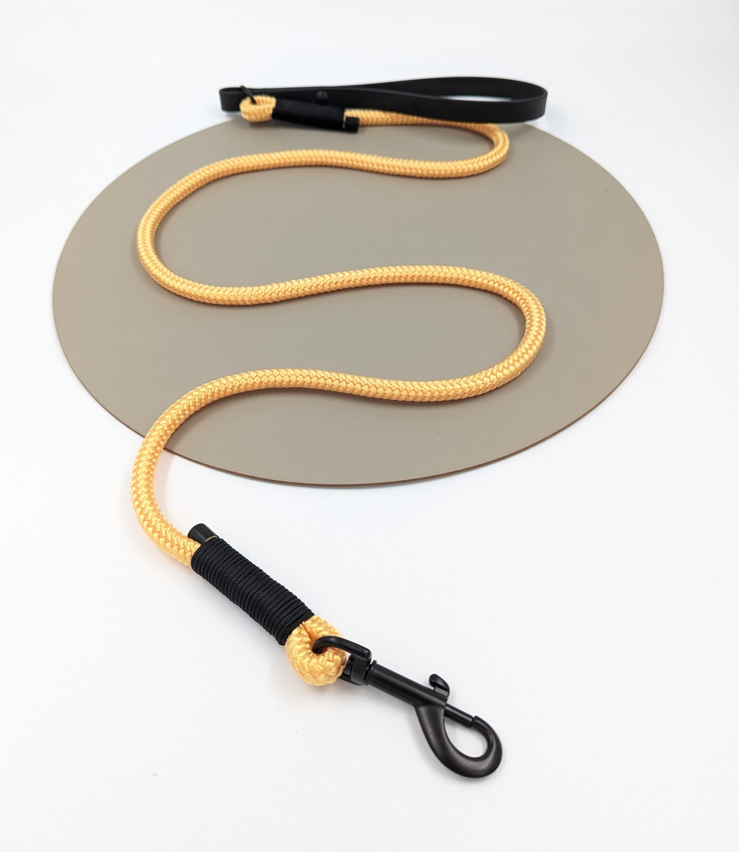 Dog lead in rope and BioThane handmade in Ireland