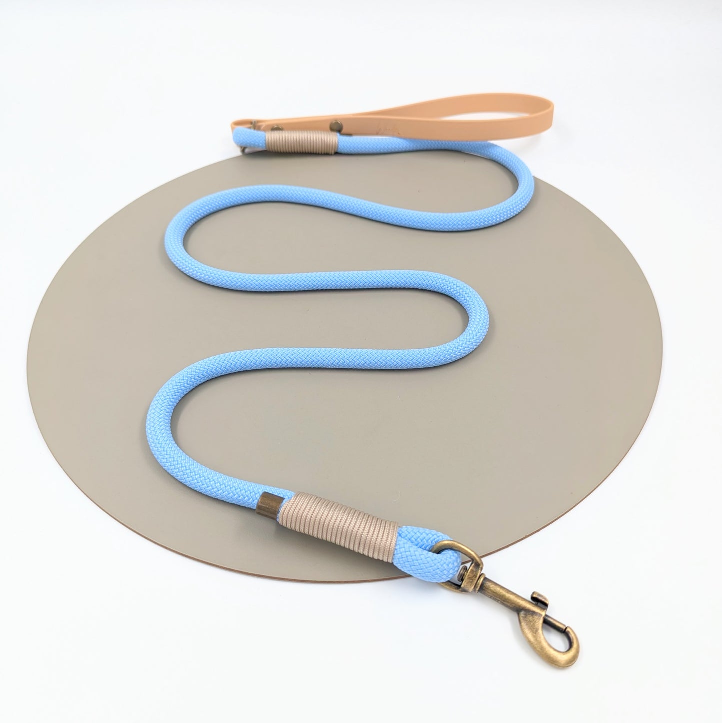Dog lead in rope and BioThane handmade in Ireland