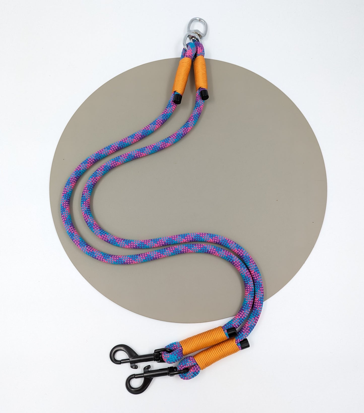 A lead that allows you to walk to dogs at the same time. Connects to the existing lead. Handmade in Ireland. Dog accessories. Dog lead. Split lead for dogs