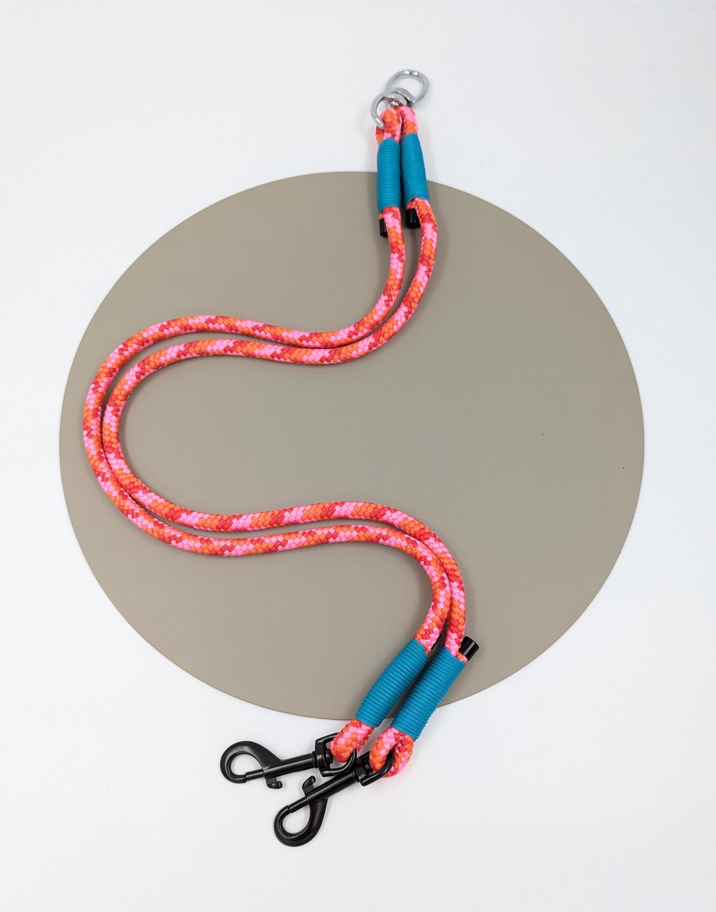A lead that allows you to walk to dogs at the same time. Connects to the existing lead. Handmade in Ireland. Dog accessories. Dog lead. Split lead for dogs