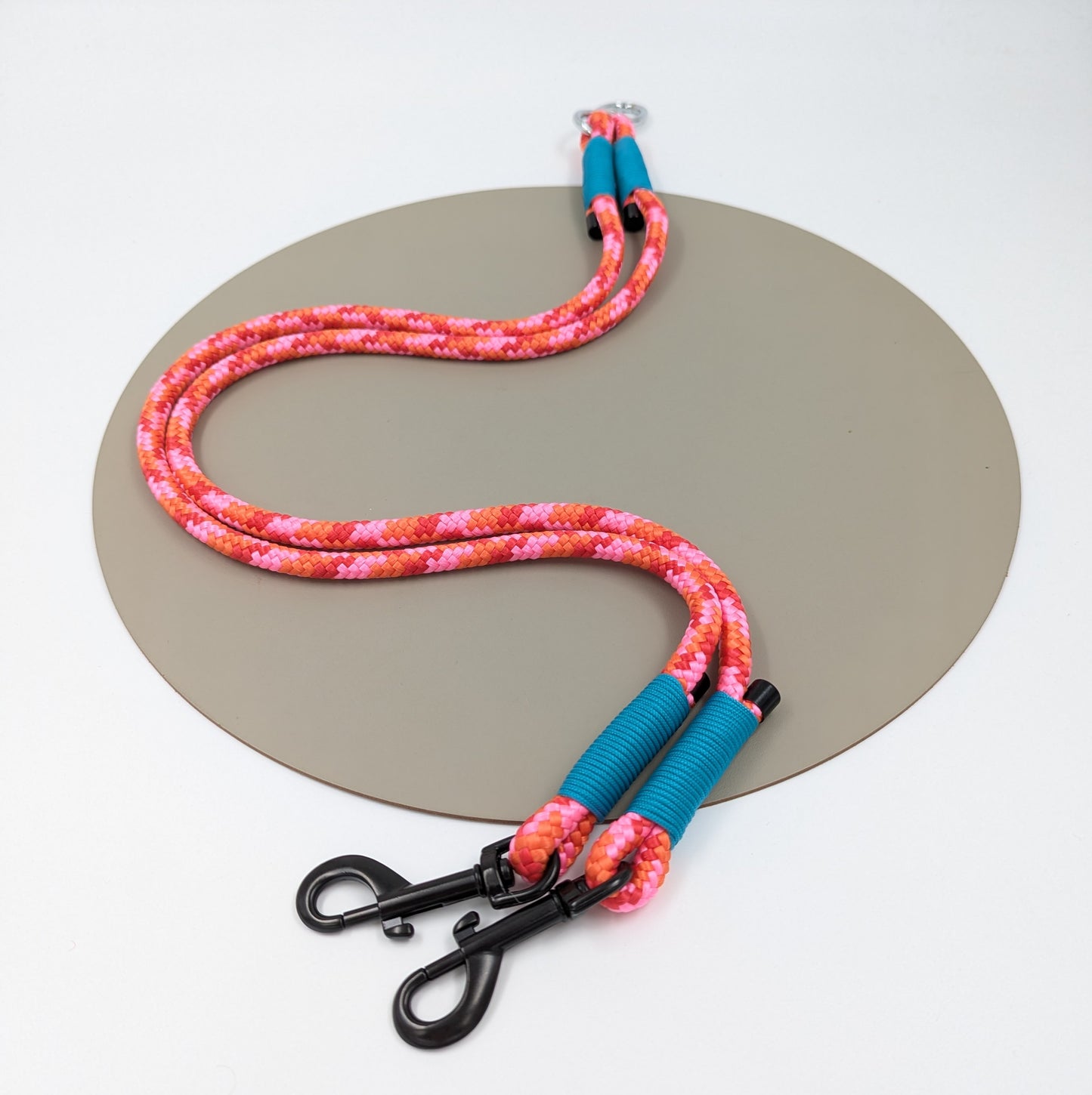 A lead that allows you to walk to dogs at the same time. Connects to the existing lead. Handmade in Ireland. Dog accessories. Dog lead. Split lead for dogs