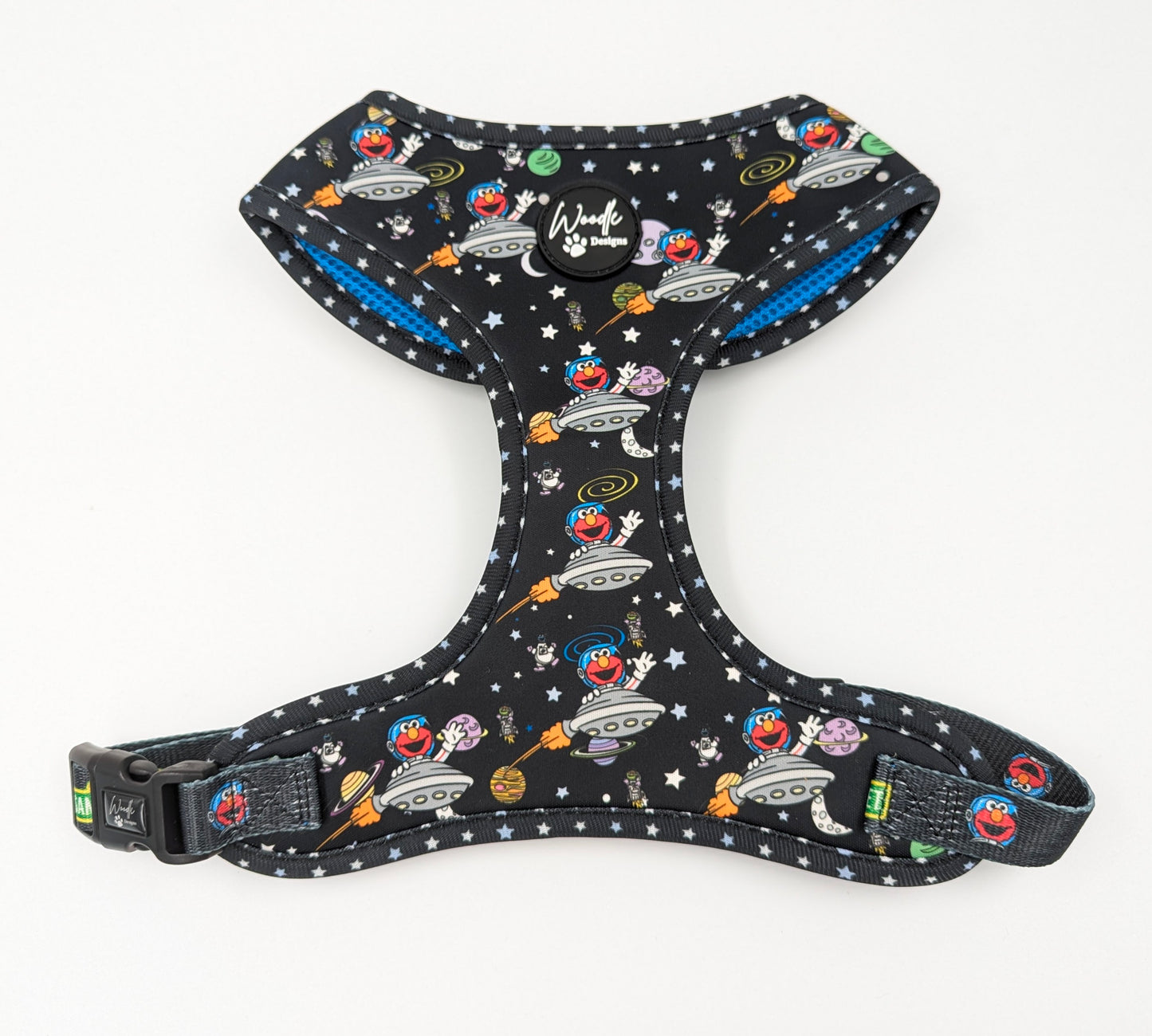 Elmo in space sesame Street dog harness adjustable designed in Ireland dog accessories