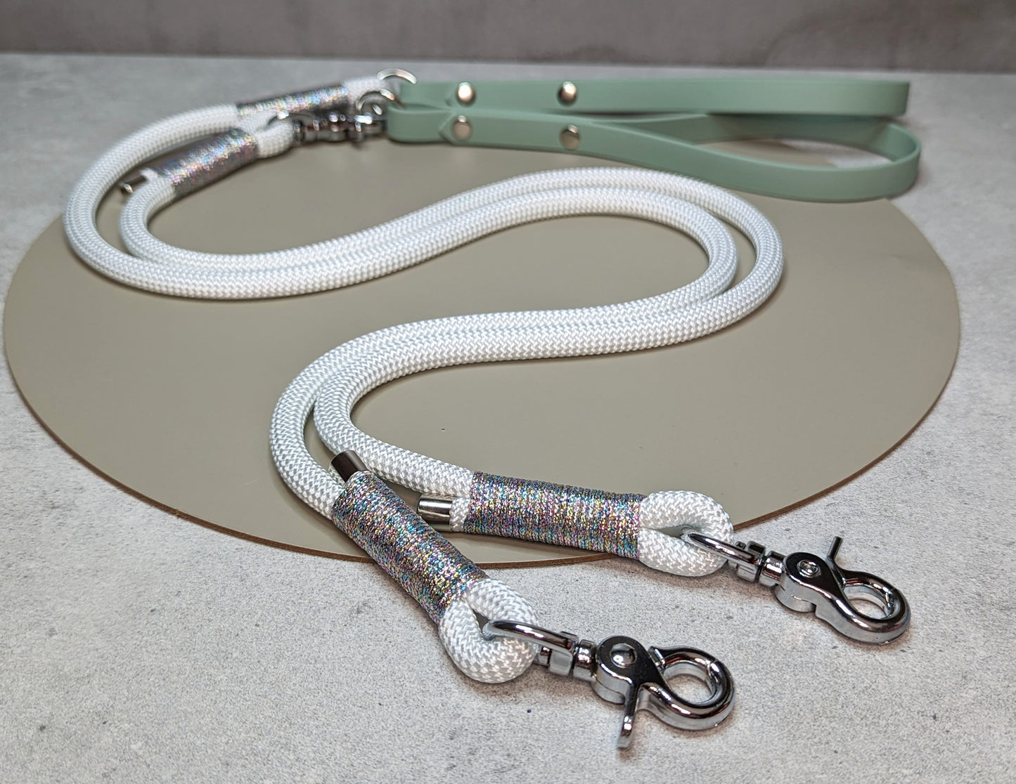 DUO - split rope lead with biothane handle - Design your own