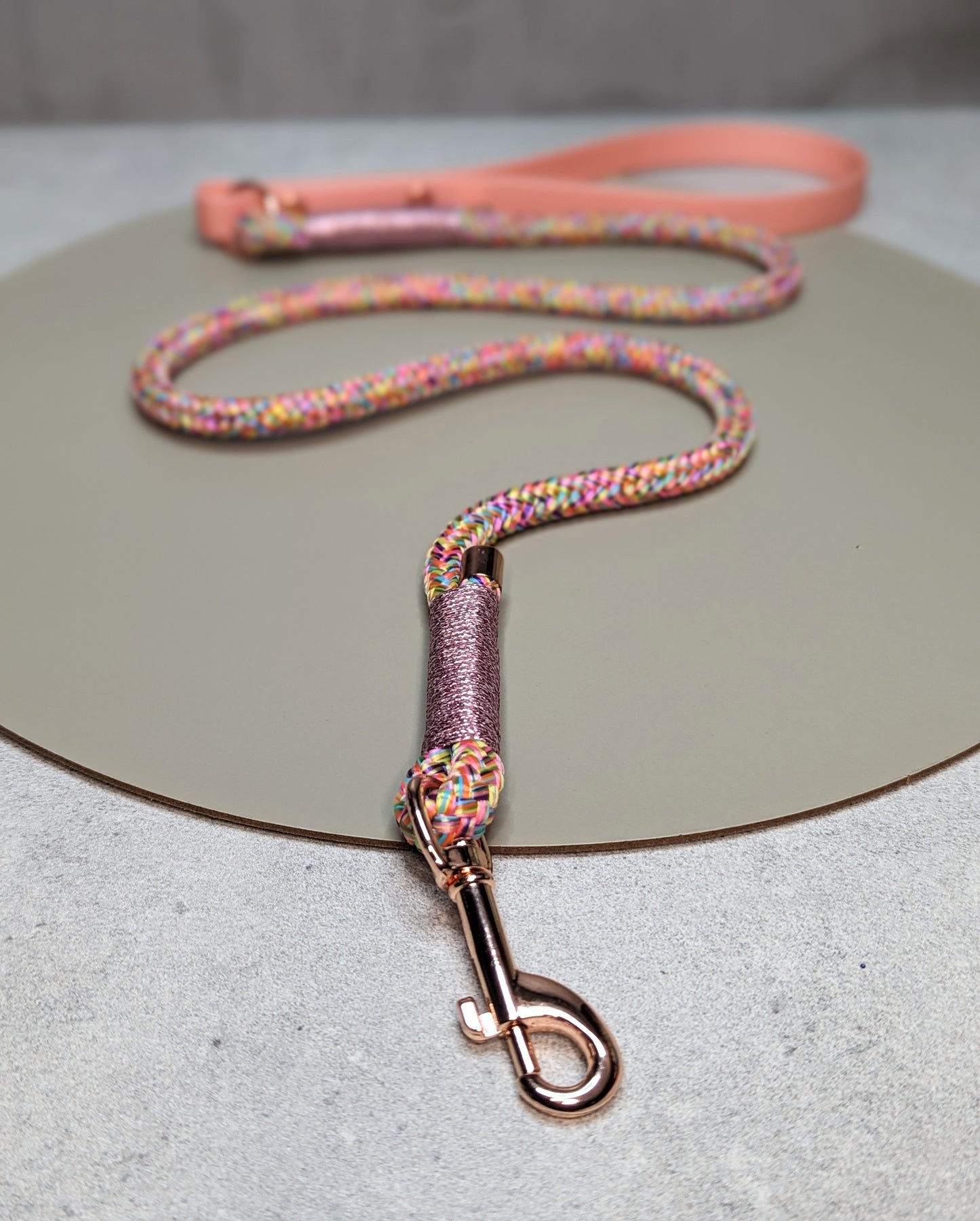 Rope lead with biothane handle - Design your own