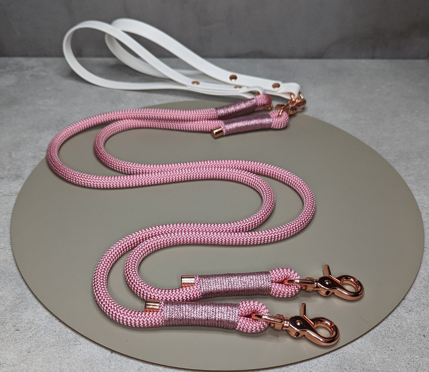 DUO - split rope lead with biothane handle - Design your own