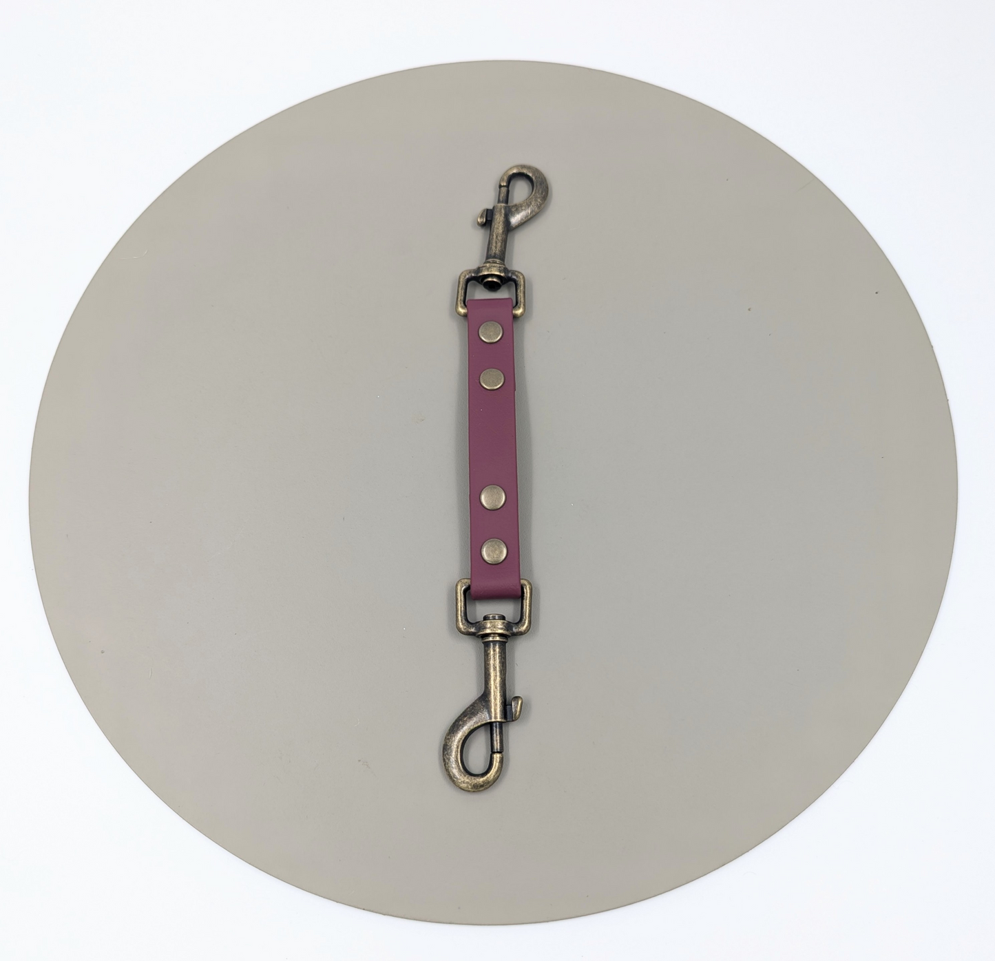 BioThane safety clip, clips to the collar and harness, additional safety clip