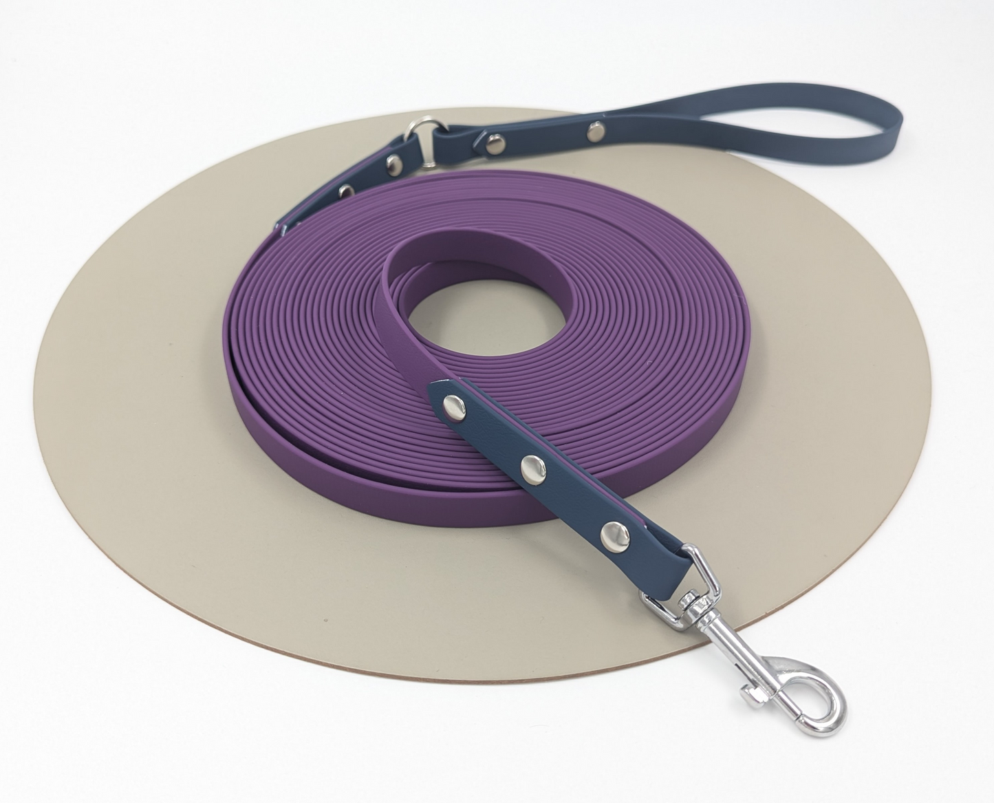 a waterproof long line for dogs giving them extra space and freedom to roam, handmade in Ireland, made for dogs, design your own