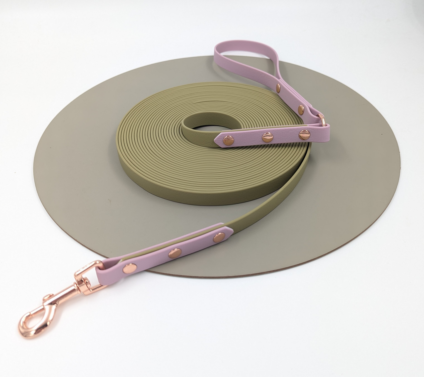 a waterproof long line / lead for dogs giving them extra space and freedom to roam, handmade in Ireland, made for dogs, design your own
