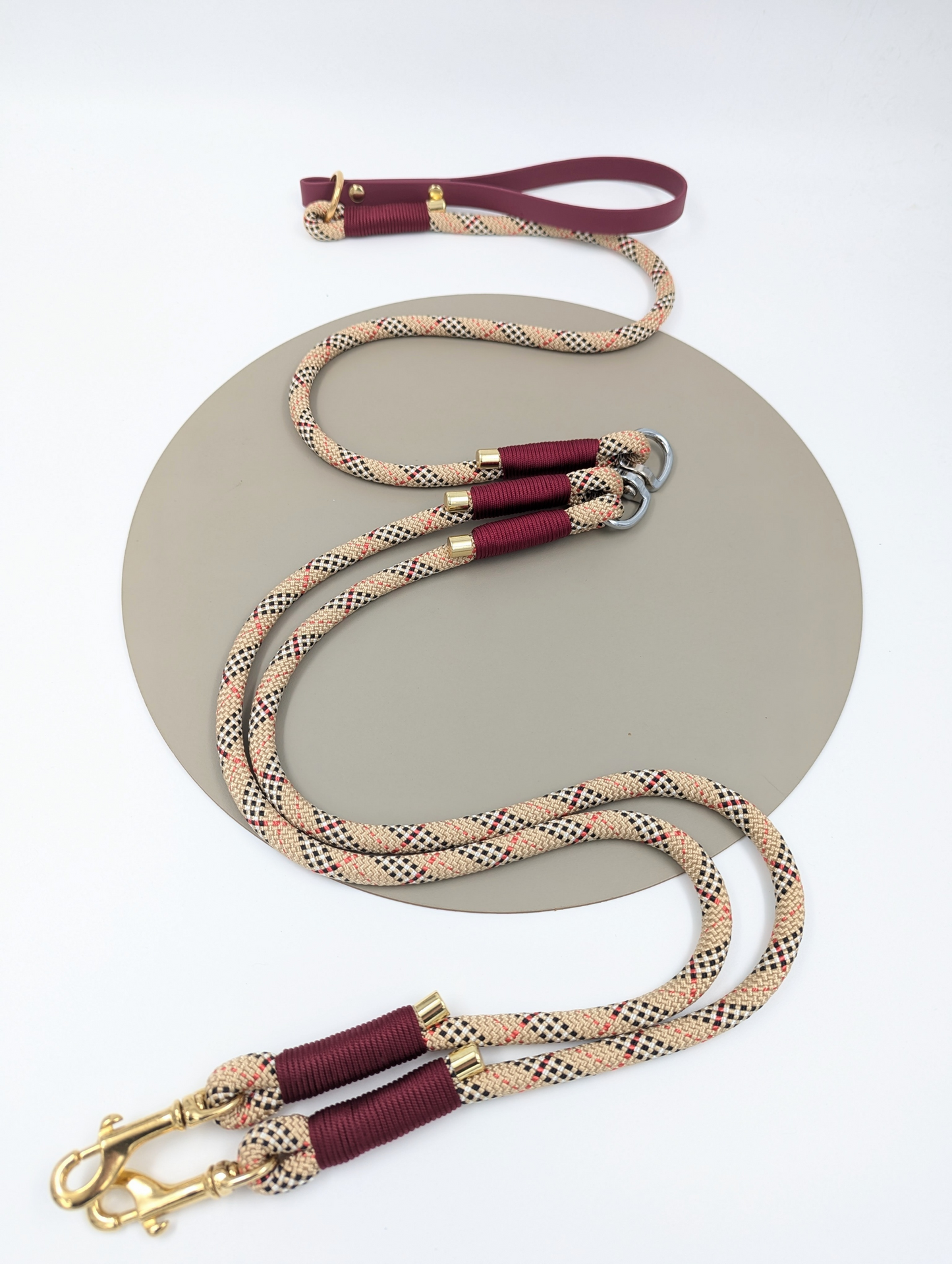 Split rope lead with biothane handle - Design your own