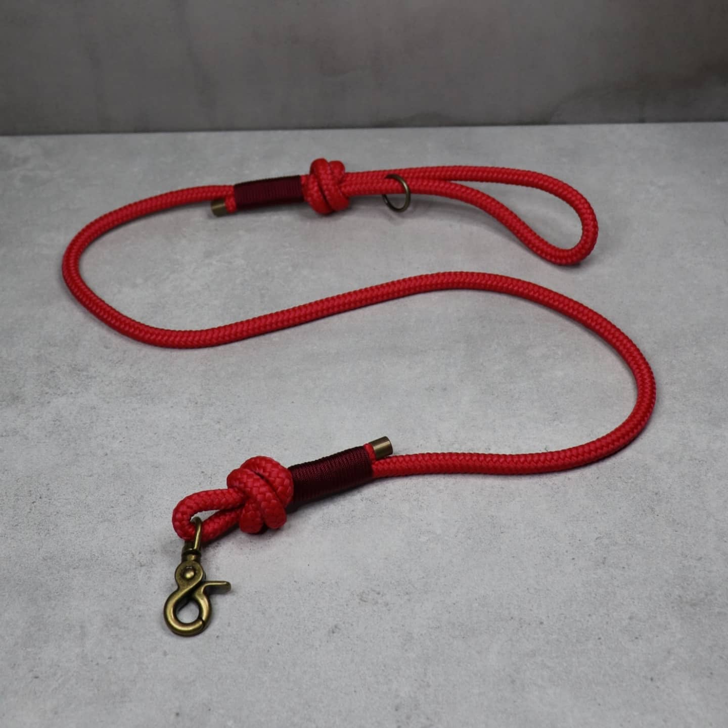 Dog lead in rope and BioThane handmade in Ireland