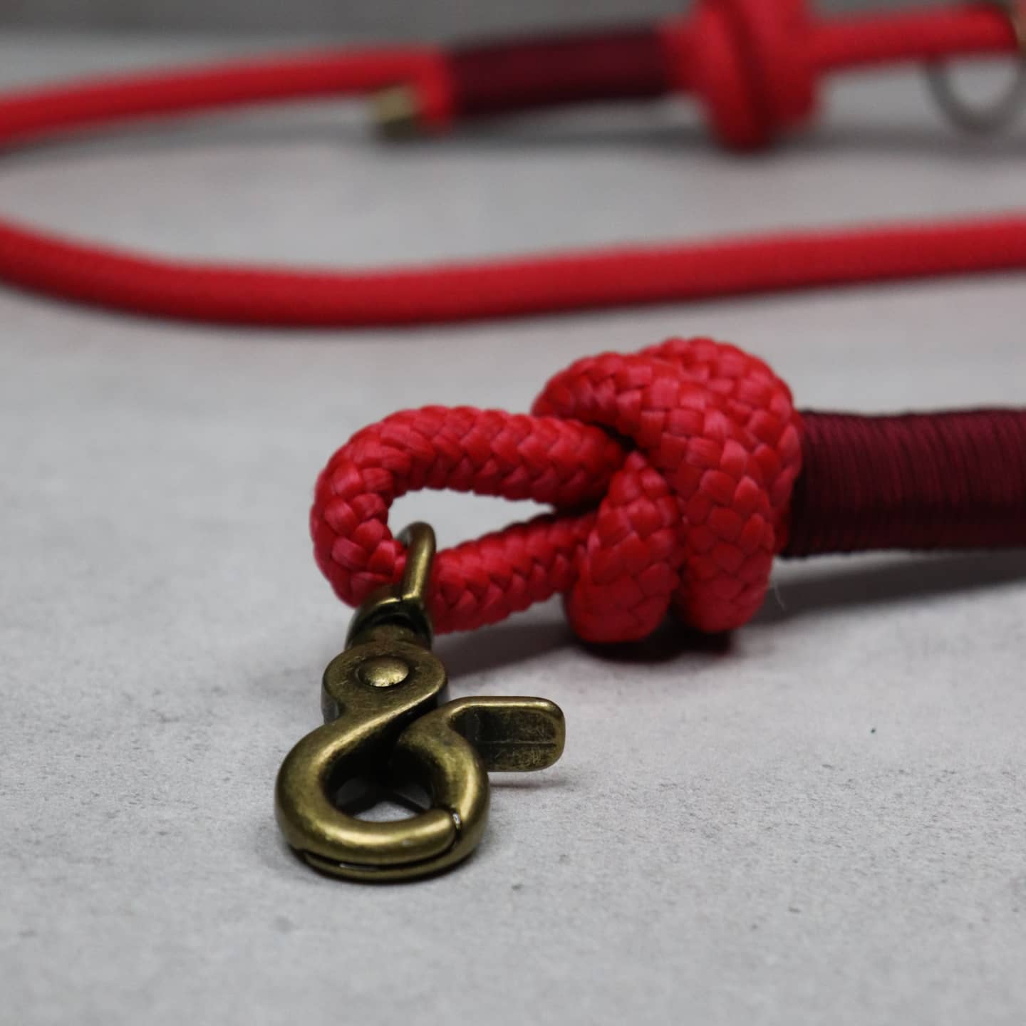 Dog lead in rope and BioThane handmade in Ireland
