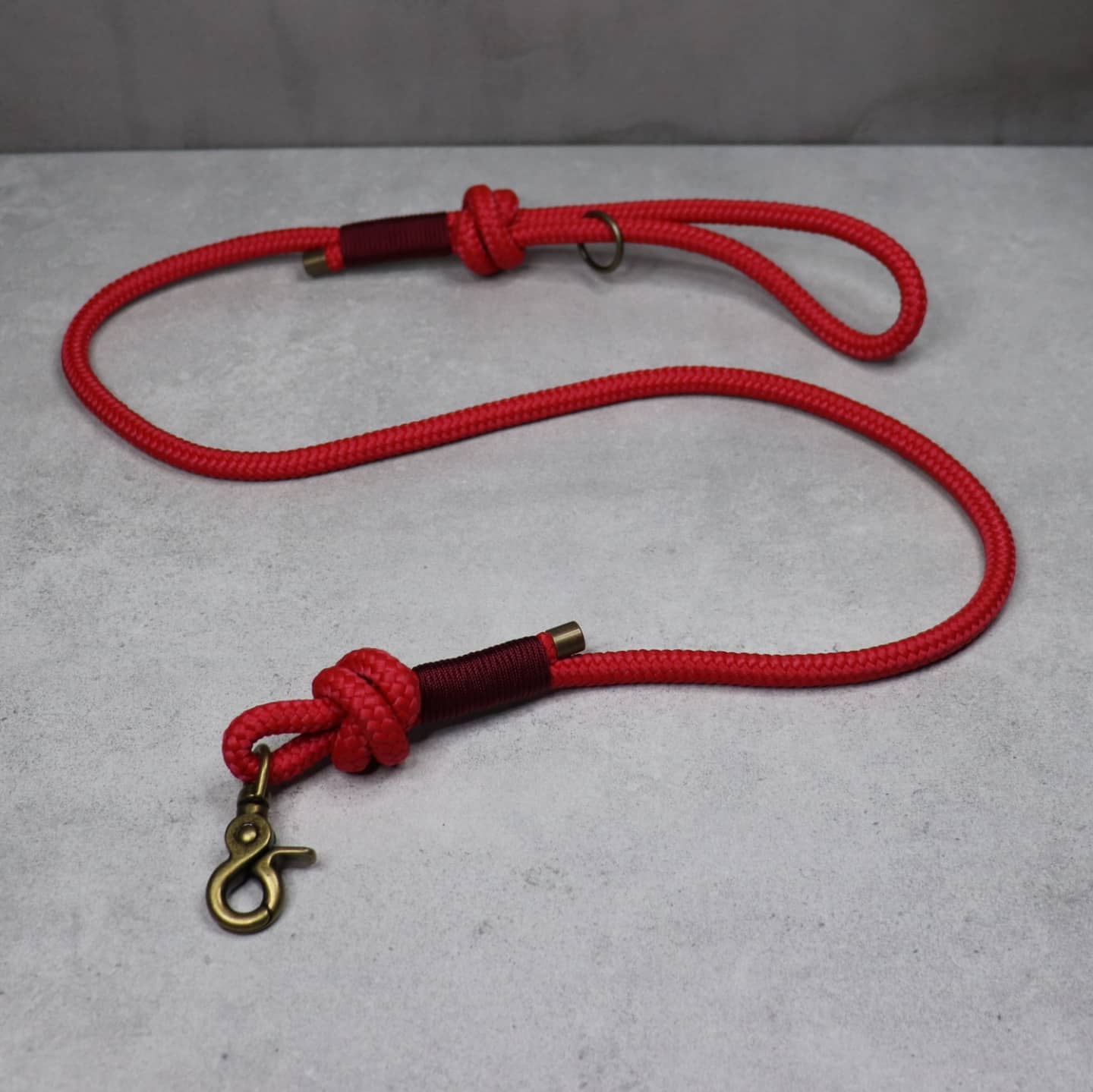 Dog lead in rope and BioThane handmade in Ireland