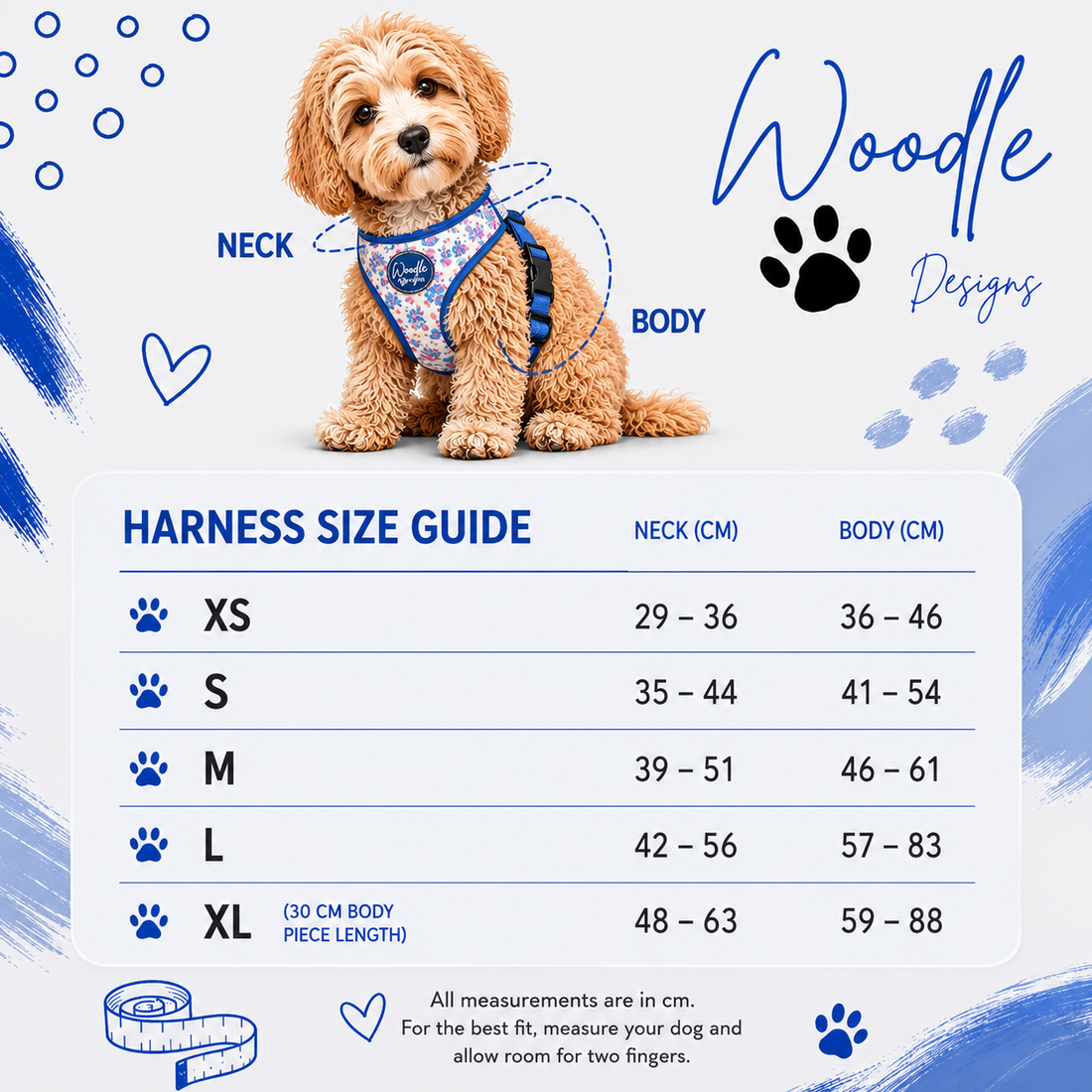 How to size a harness for your dog.