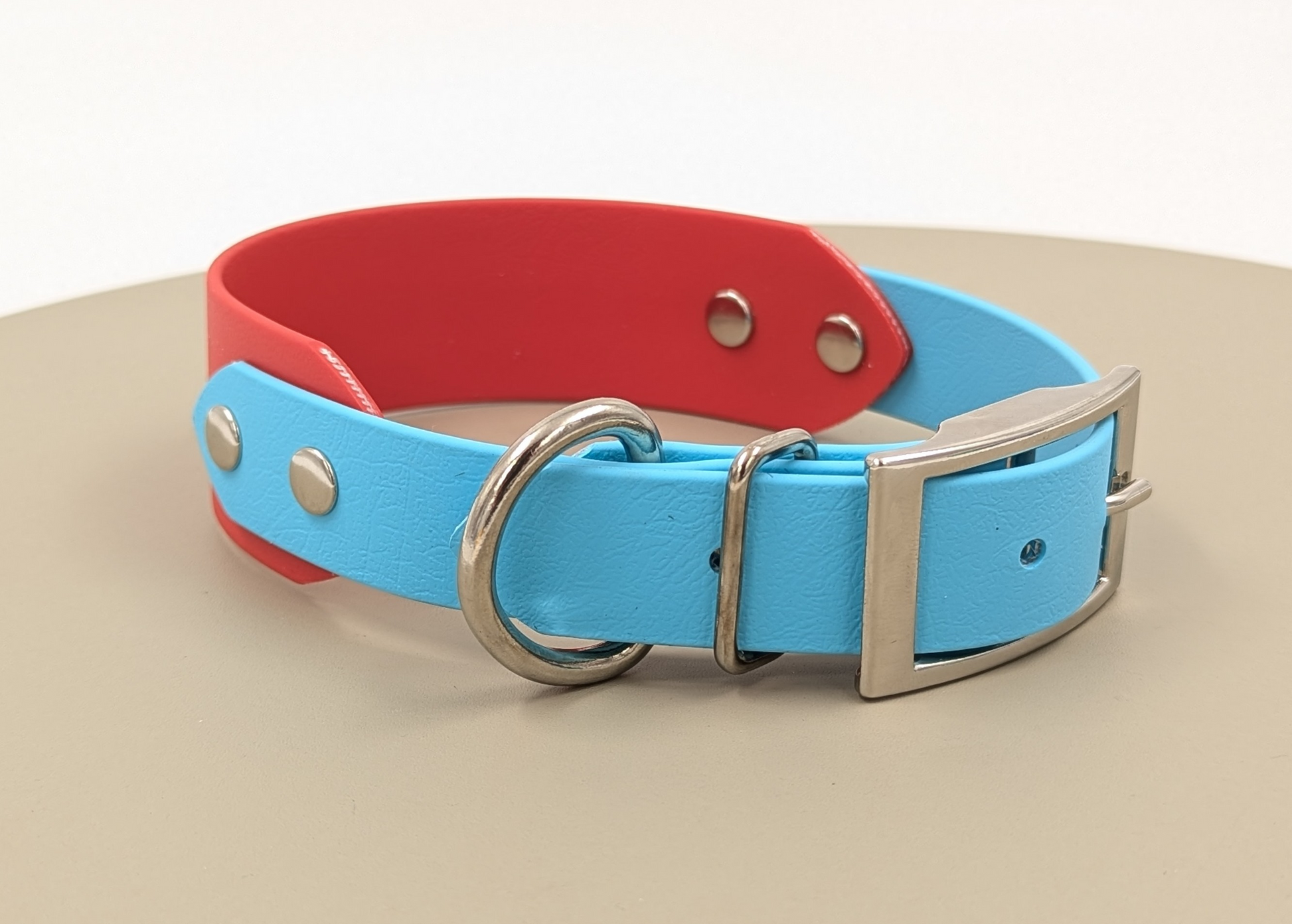 A biothane dog collar suitable for sight hounds, whippets, lurchers and greyhounds. Made for dogs with large necks. Made to measure and made in Ireland. Design your own dog accessories