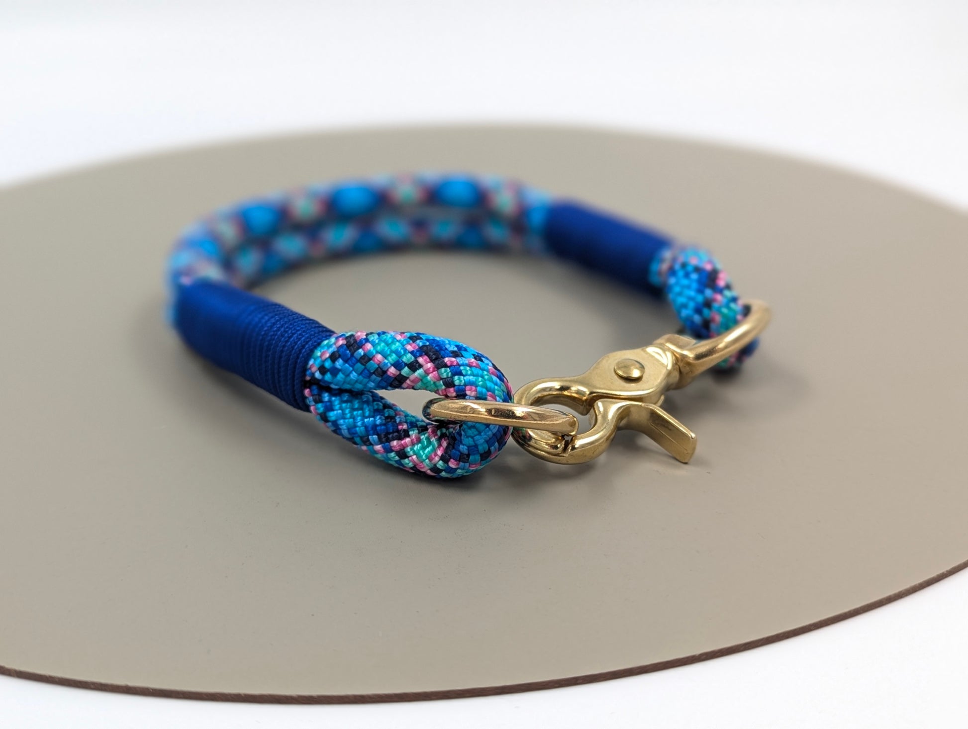 Custom Double Rope ID & Tag Collar | Woodle Designs | Ireland and Worldwide handmade