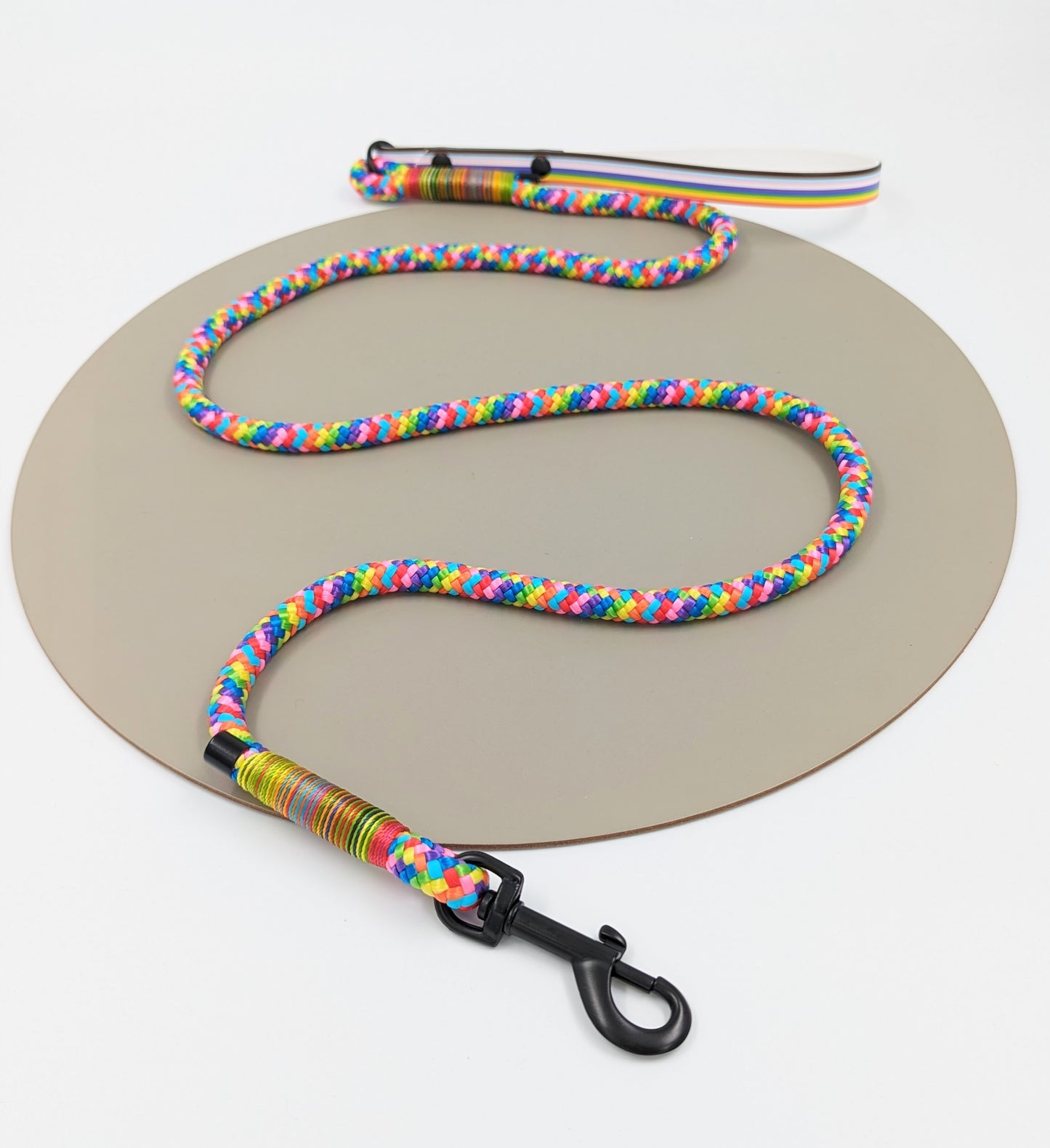 Pride rope lead with biothane handle - Design your own