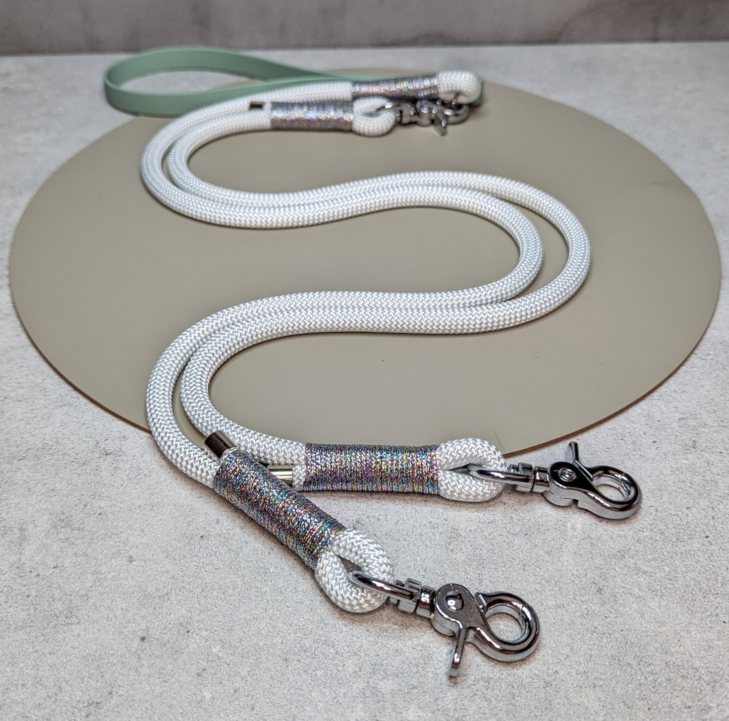 DUO - split rope lead with biothane handle - Design your own