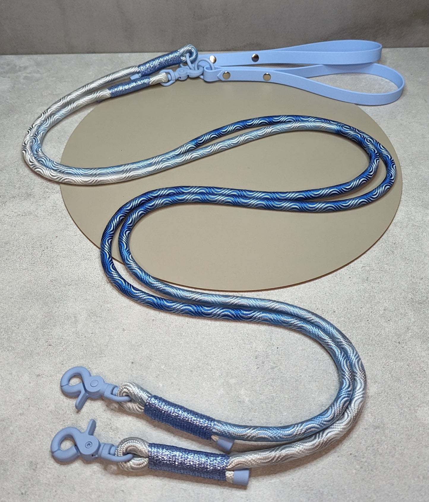 DUO - split rope lead with biothane handle - Design your own