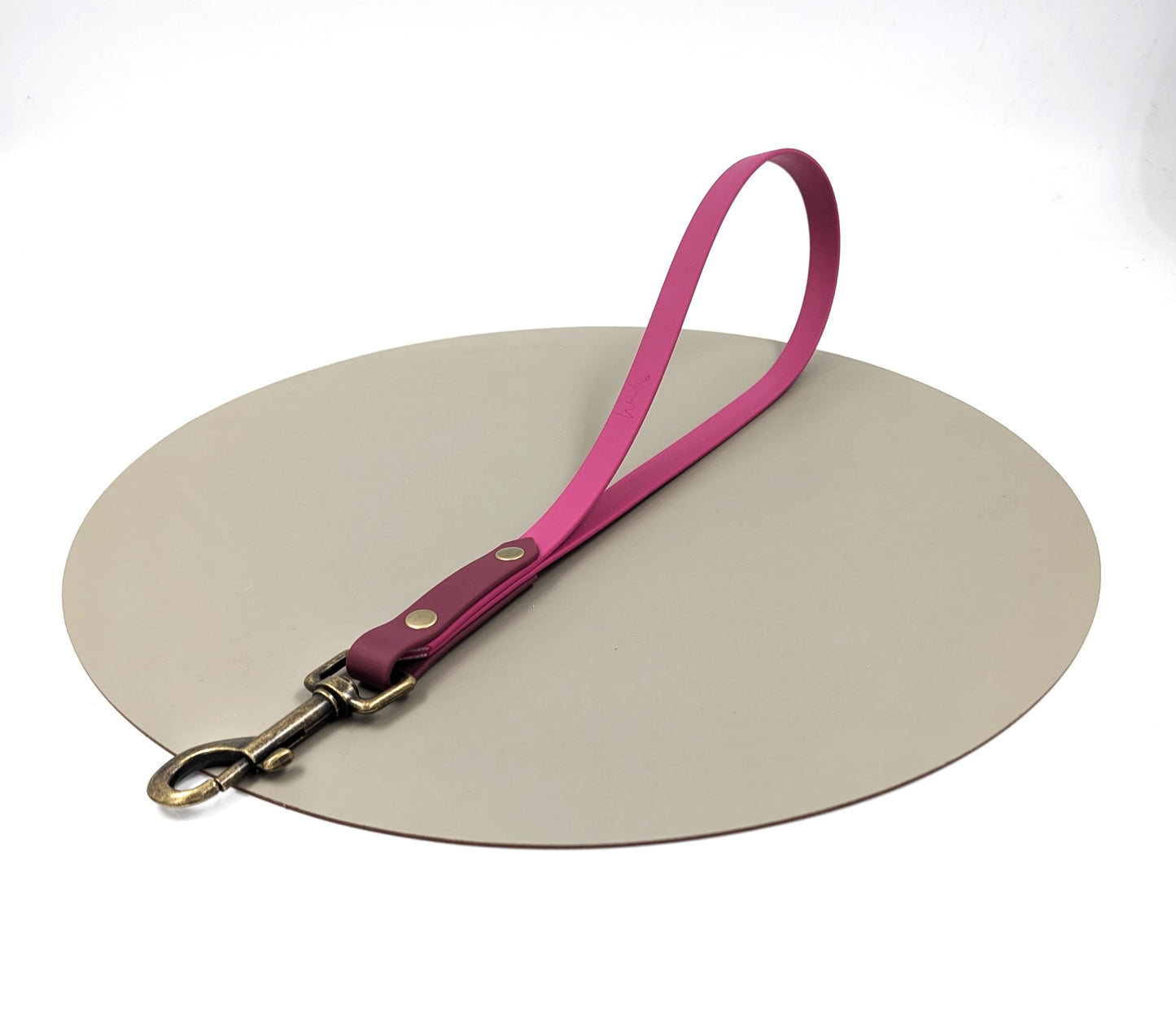 Custom BioThane traffic lead waterproof short dog leash Ireland worldwide handmade