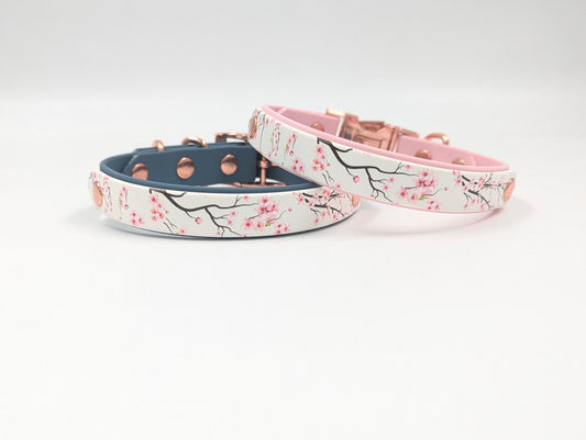 Cherry Blossom BioThane collar