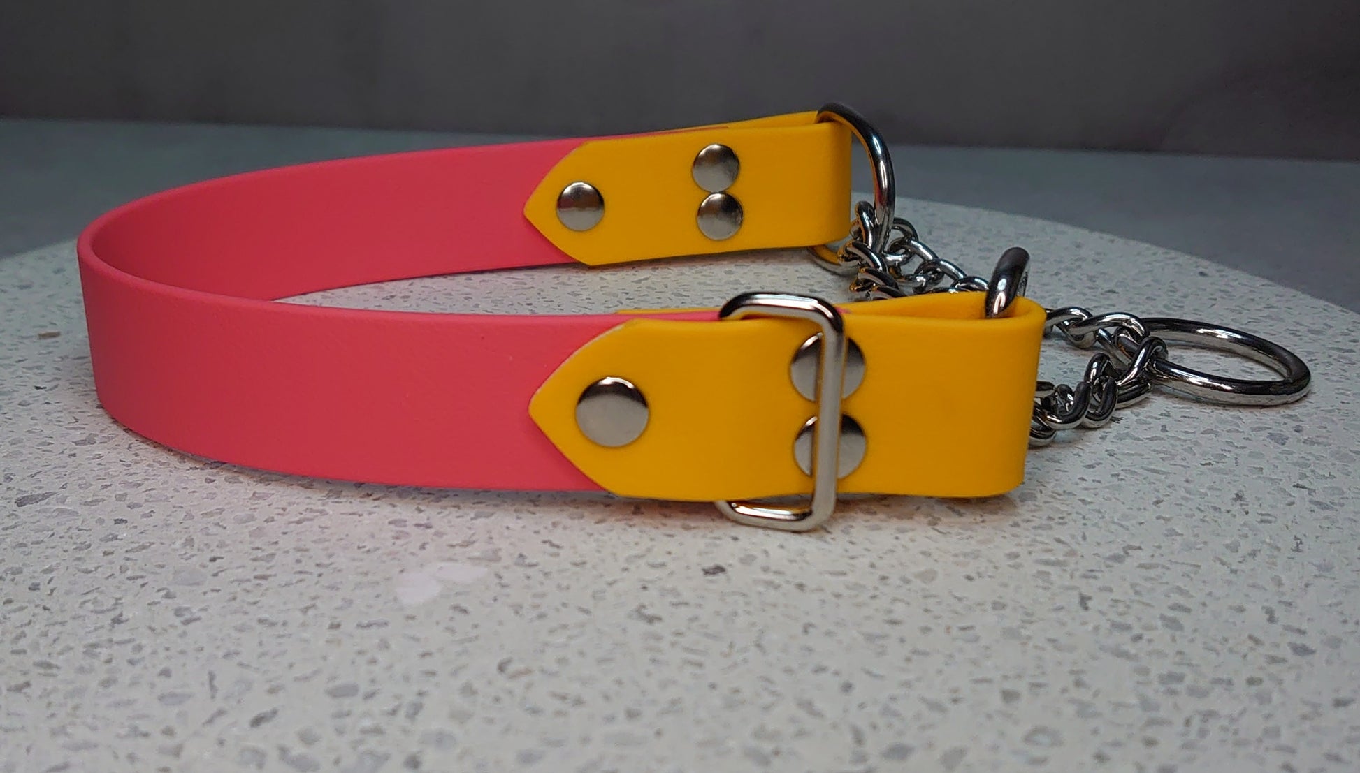 BioThane marttingale collar handmade in ireland 