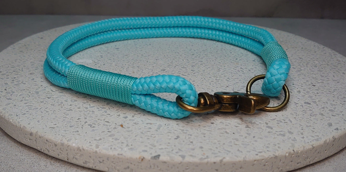 Custom Double Rope ID & Tag Collar | Woodle Designs | Ireland and Worldwide handmade