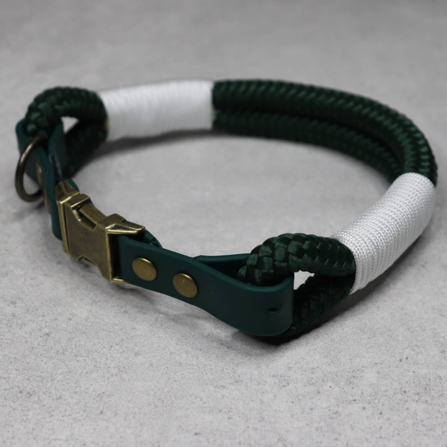 Double rope ID collar with biothane extender - Design your own with quick release buckle